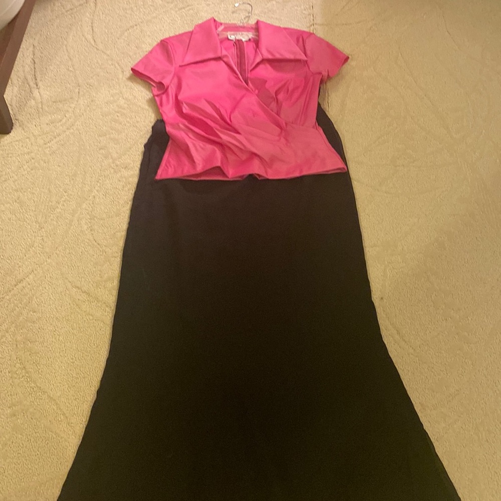 2 piece evening top and long shirt